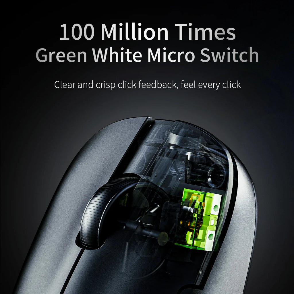 AJAZZ AJ159 NL Wireless Mouse 800mAh Compatible with Games and Office PAW3395 1K Nearlink BT Wireless Mouse Laptop GiftAJAZZ AJ1